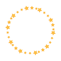 Golden Round Frame PNG Image