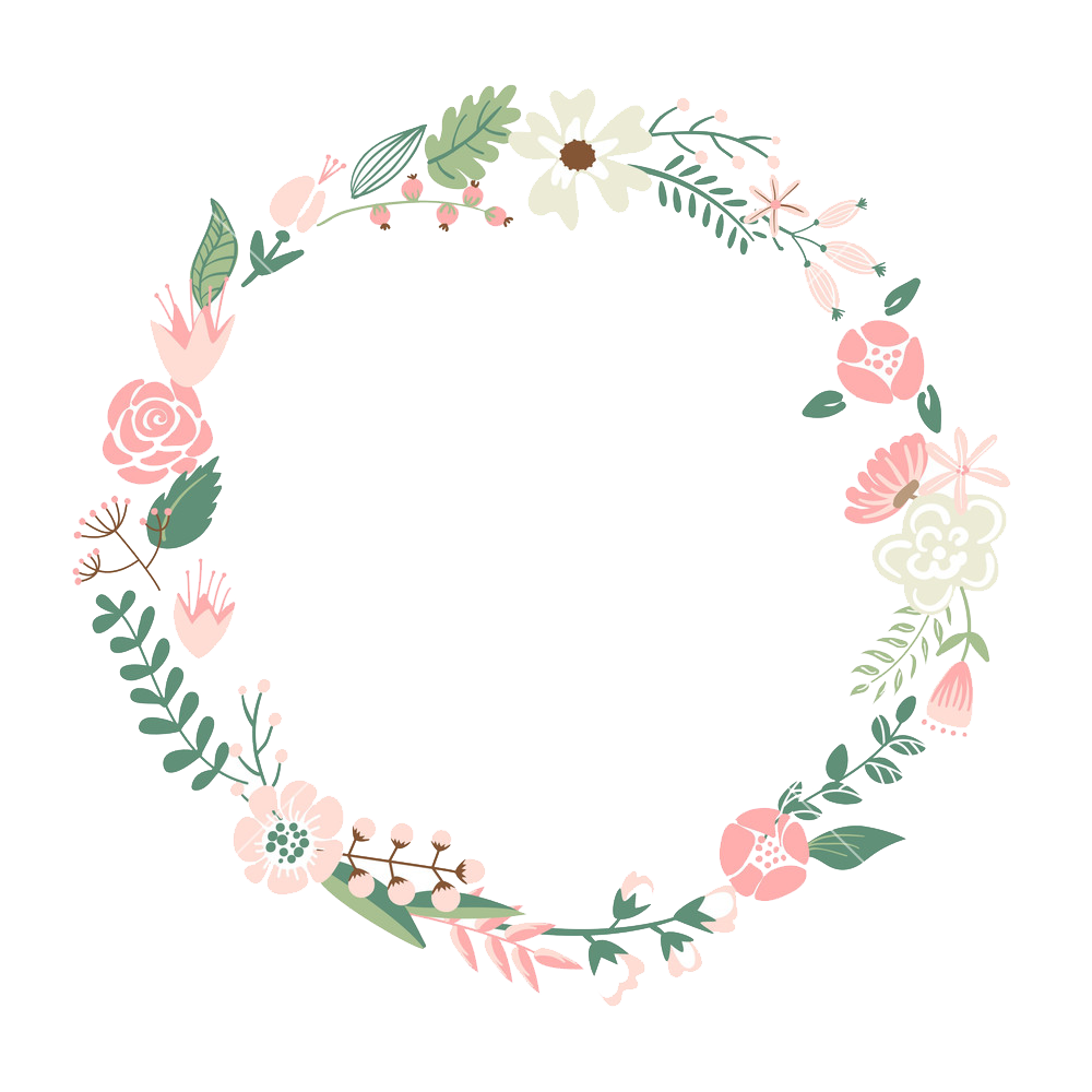 Floral Frame Transparent PNG Image