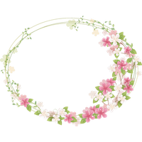 Floral Frame Photos PNG Image