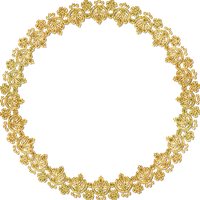 Golden Round Frame Hd PNG Image