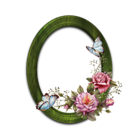 Floral Round Frame Transparent PNG Image