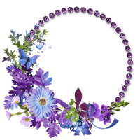 Floral Round Frame Transparent Image PNG Image