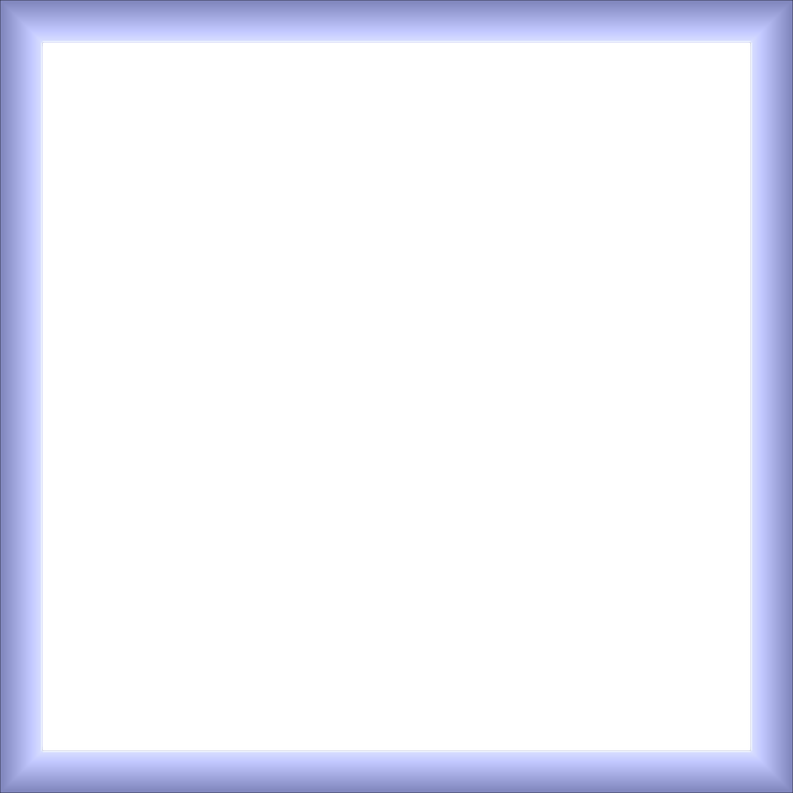 Blue Border Frame Transparent PNG Image