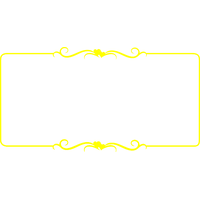 Yellow Border Frame Transparent Picture PNG Image