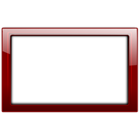 Red Border Frame Transparent PNG Image