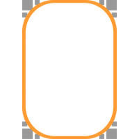 Orange Border Frame Clipart PNG Image