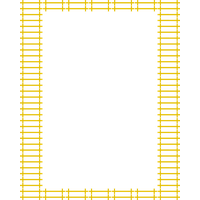 Yellow Border Frame Transparent Image PNG Image