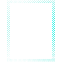 Aqua Border Frame Clipart PNG Image