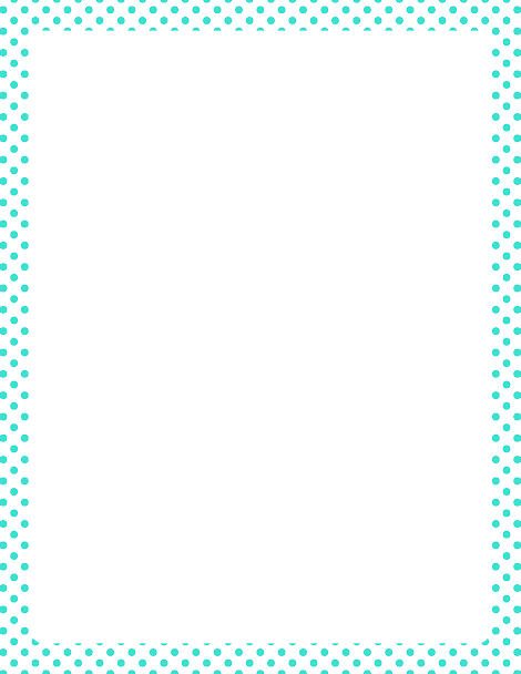 Aqua Border Frame Clipart PNG Image