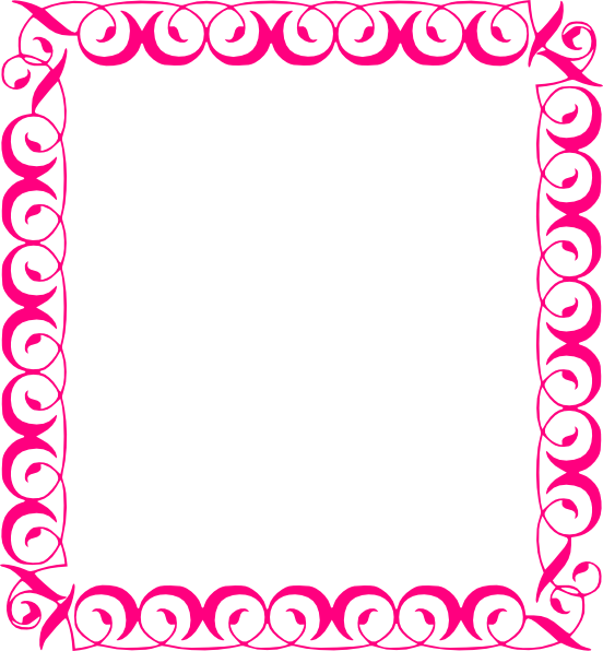 Fuchsia Border Frame File PNG Image