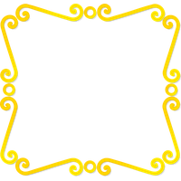 Yellow Border Frame Photos PNG Image