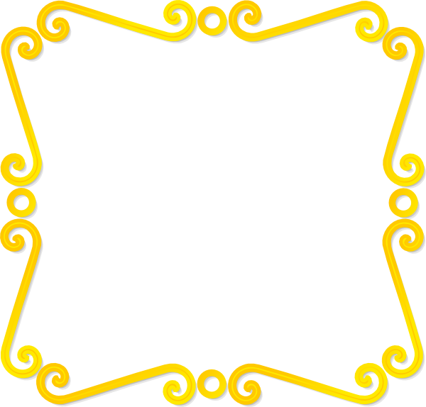 Yellow Border Frame Photos PNG Image