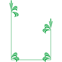 Green Border Frame PNG Image