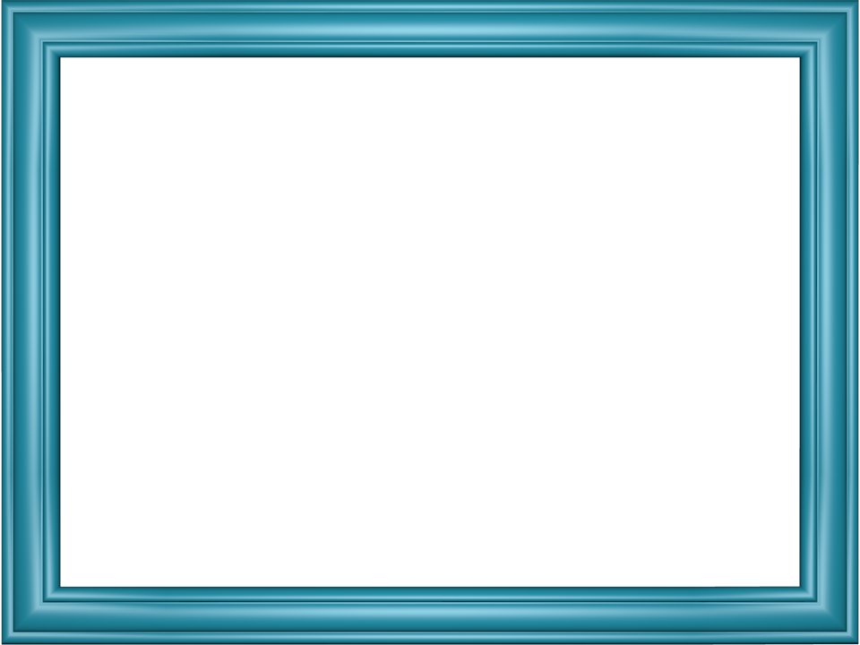 Blue Border Frame Transparent Picture PNG Image