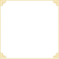 Gold Border Frame Transparent PNG Image