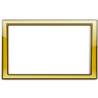 Gold Border Frame Transparent PNG Image