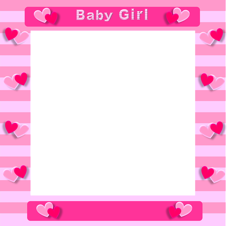 Pink Border Frame Transparent PNG Image