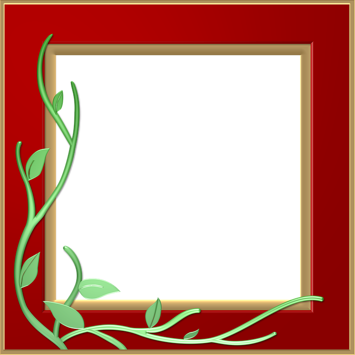 Red Border Frame Transparent PNG Image