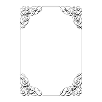 Wedding Invitation Border File PNG Image