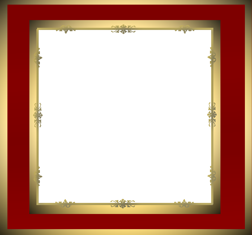 Maroon Border Frame Transparent PNG Image