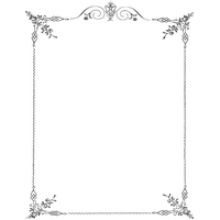 White Border Frame Clipart PNG Image