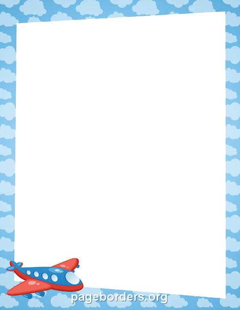 Aqua Border Frame Transparent PNG Image