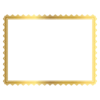 Gold Border Frame Transparent Picture PNG Image