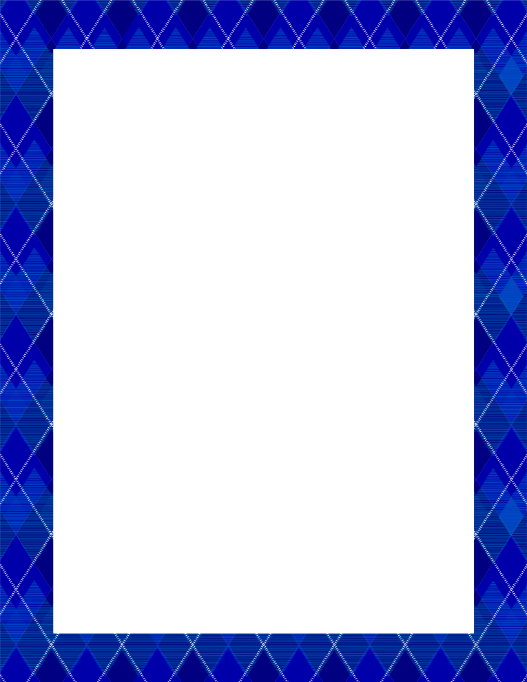 Blue Border Frame PNG Image