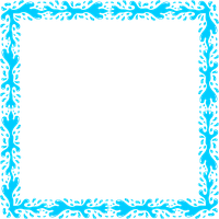 Aqua Border Frame Transparent Image PNG Image