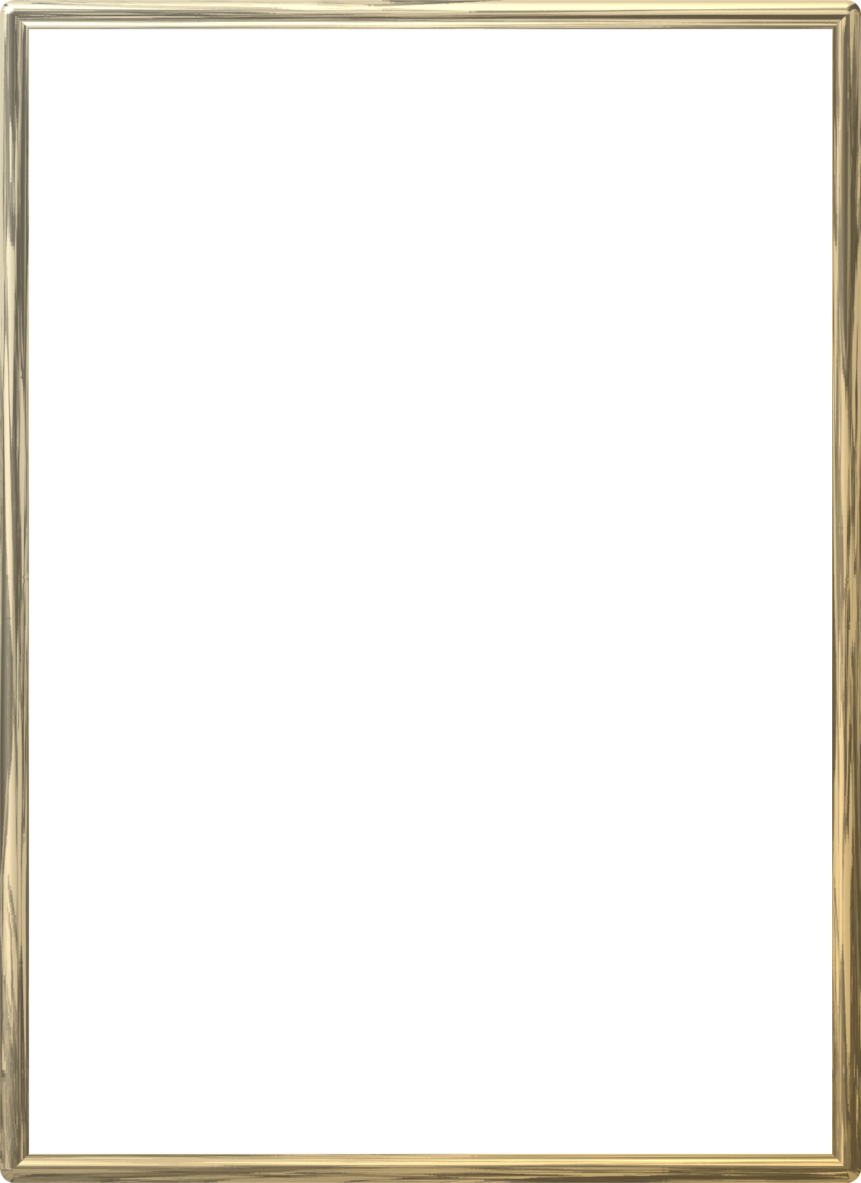 Gold Border Frame Photo PNG Image