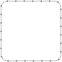 White Border Frame Transparent Background PNG Image