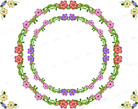 Garland Frame File PNG Image