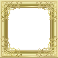 Gold Border Frame Picture PNG Image