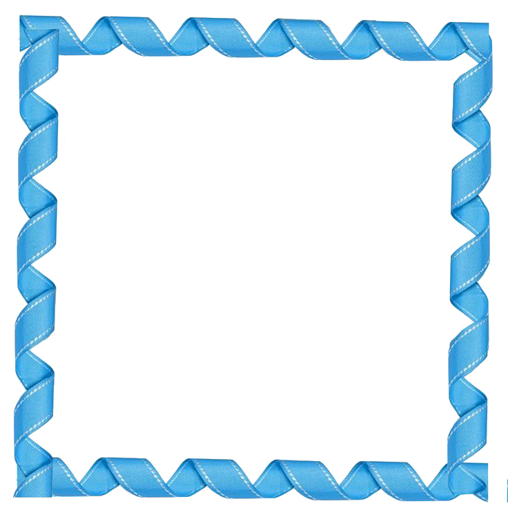 Blue Border Frame Transparent PNG Image