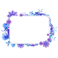 Purple Border Frame Transparent PNG Image