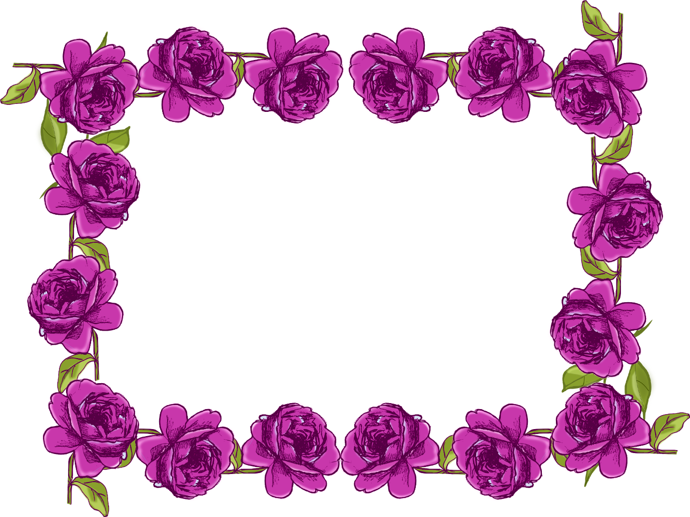 Purple Border Frame Transparent Picture PNG Image