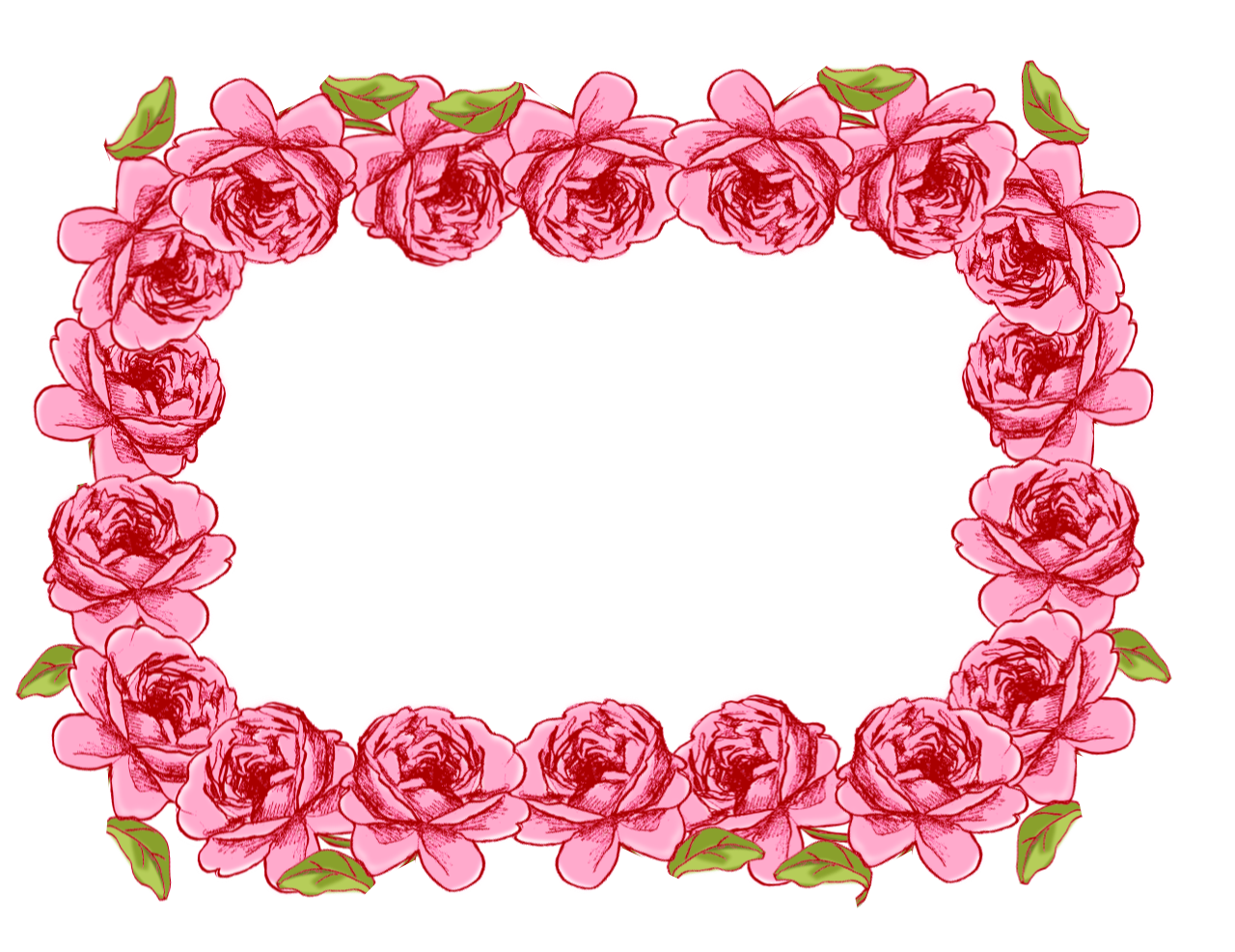 Garland Frame Transparent PNG Image