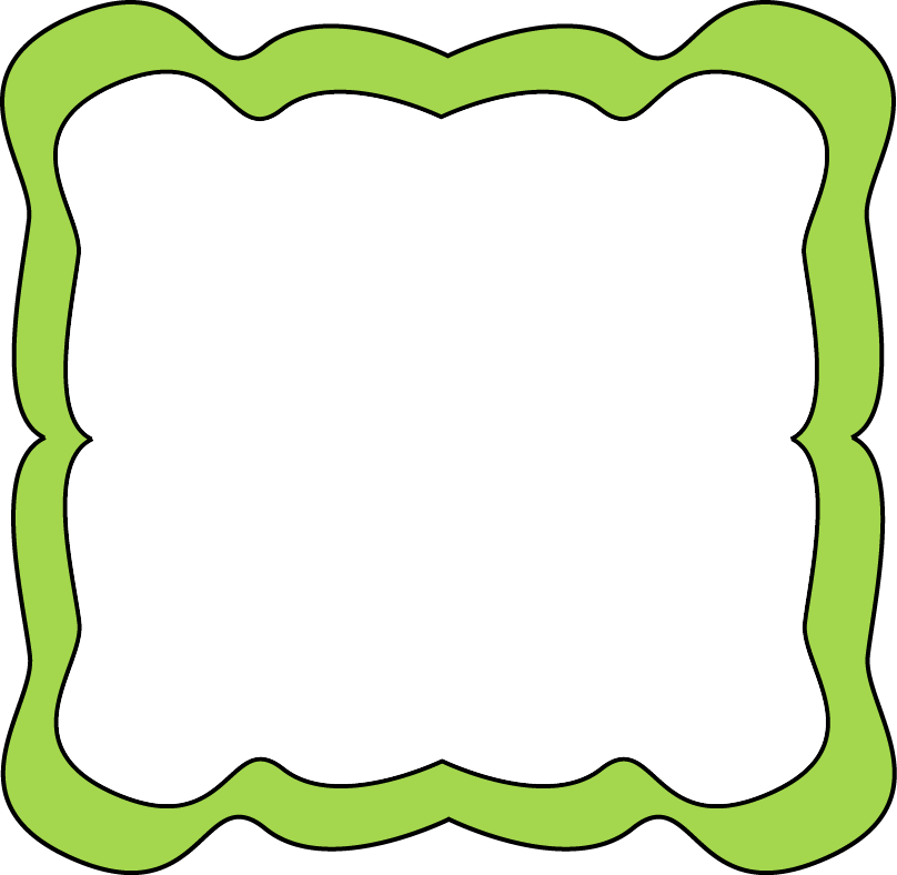 Lime Border Frame Transparent Image PNG Image