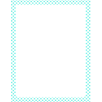 Teal Border Frame Clipart PNG Image