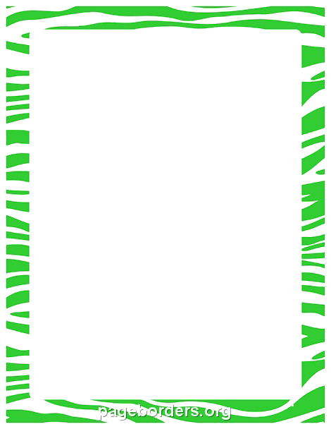 Lime Border Frame Transparent PNG Image