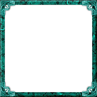 Teal Border Frame Transparent PNG Image