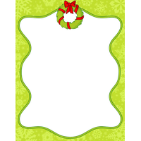 Lime Border Frame Transparent PNG Image