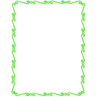 Lime Border Frame PNG Image