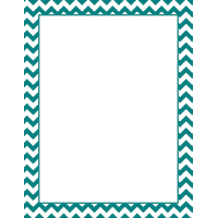 Teal Border Frame File PNG Image