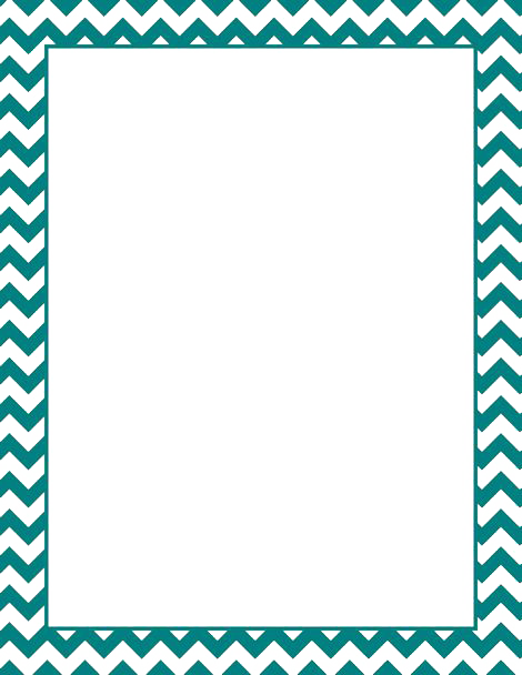 Teal Border Frame File PNG Image