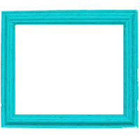 Teal Border Frame PNG Image