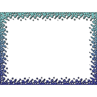 Teal Border Frame Image PNG Image