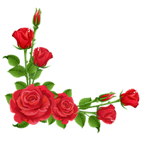 Red Flower Frame Free Download PNG Image