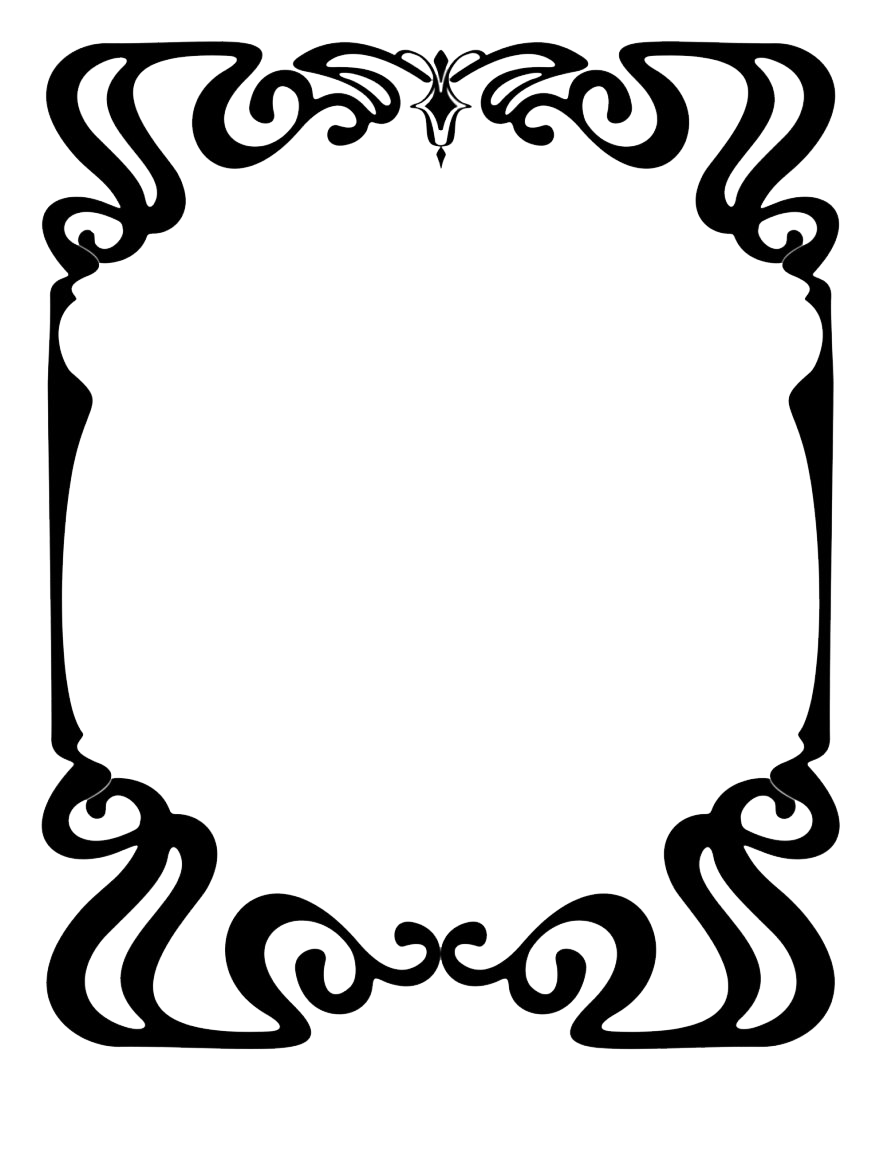 Border Art Black Free Download Image PNG Image