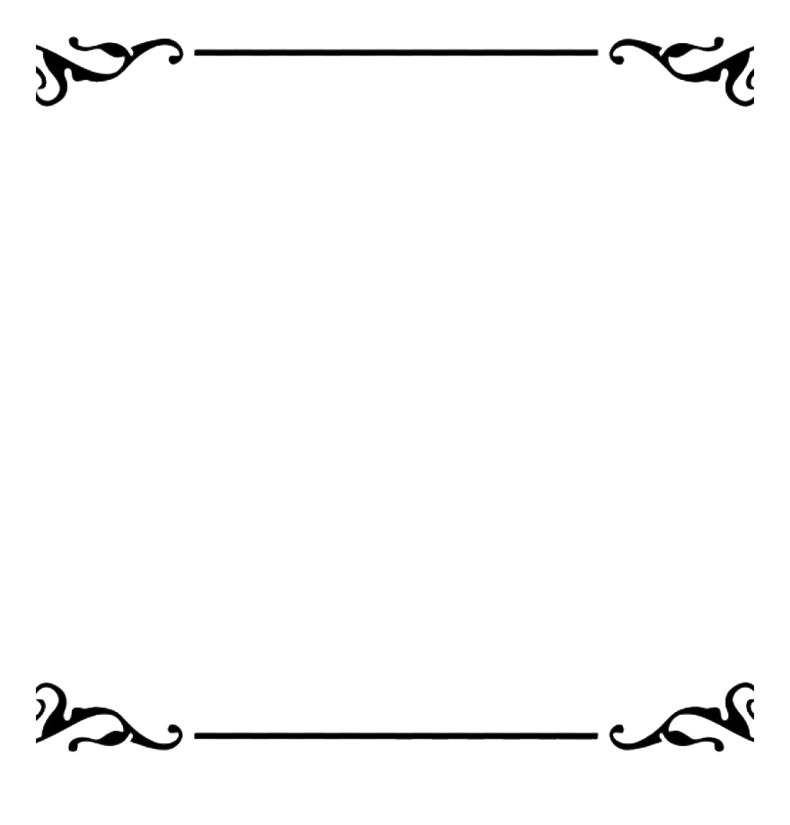 Border Art Black PNG File HD PNG Image